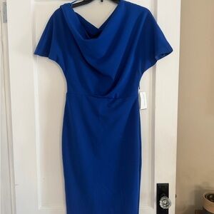 Alexia Admor One Shoulder Blue Dress